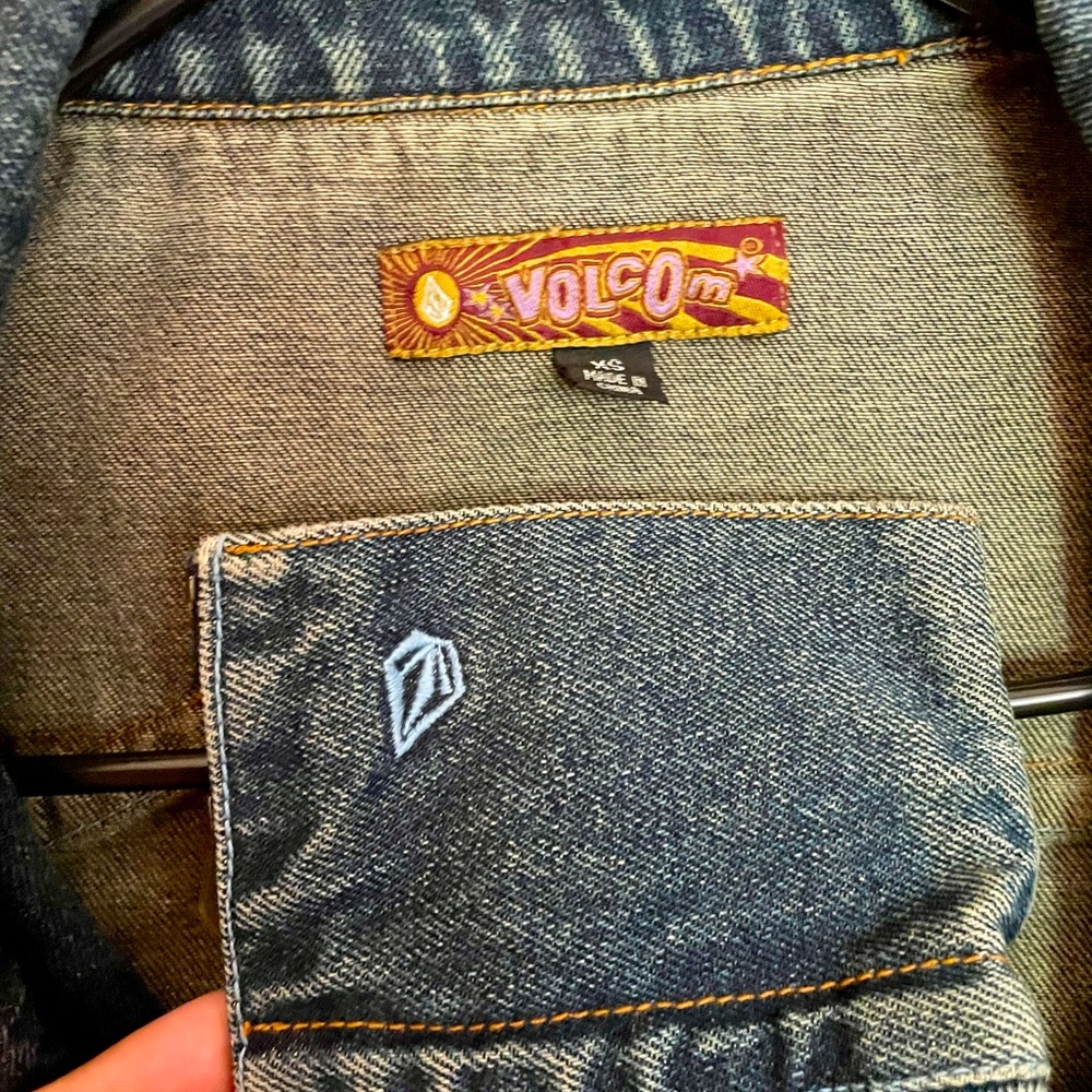 Vigoss Women's Dark Blue Denim Zip-Front Jacket - Picture 3 of 4